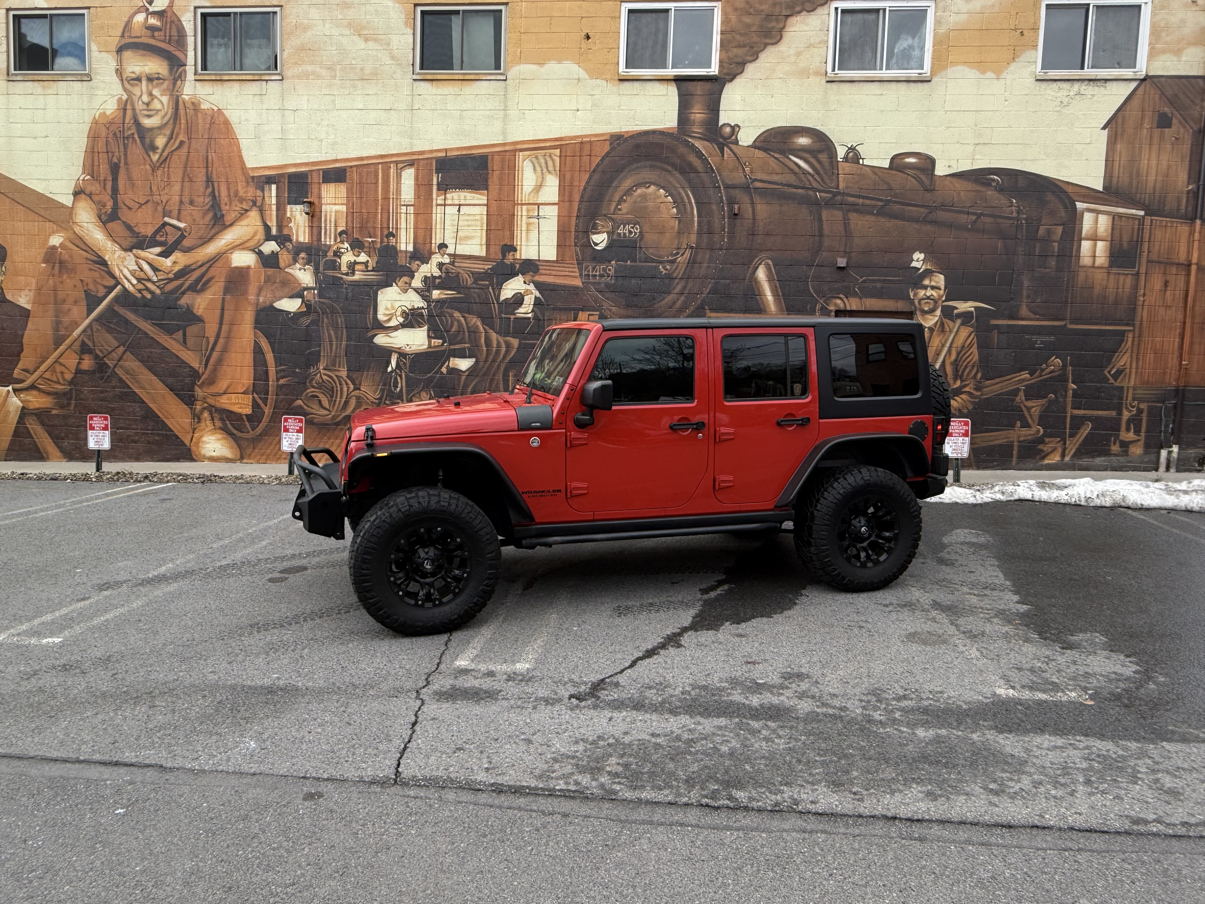 Winter time pavement powder